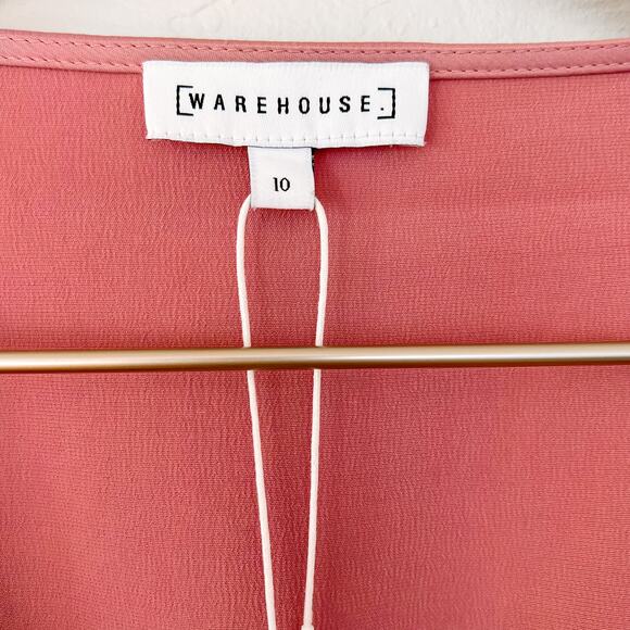 Warehouse Two Tone Wrap Dress NWT size 6 US - Picture 4 of 7